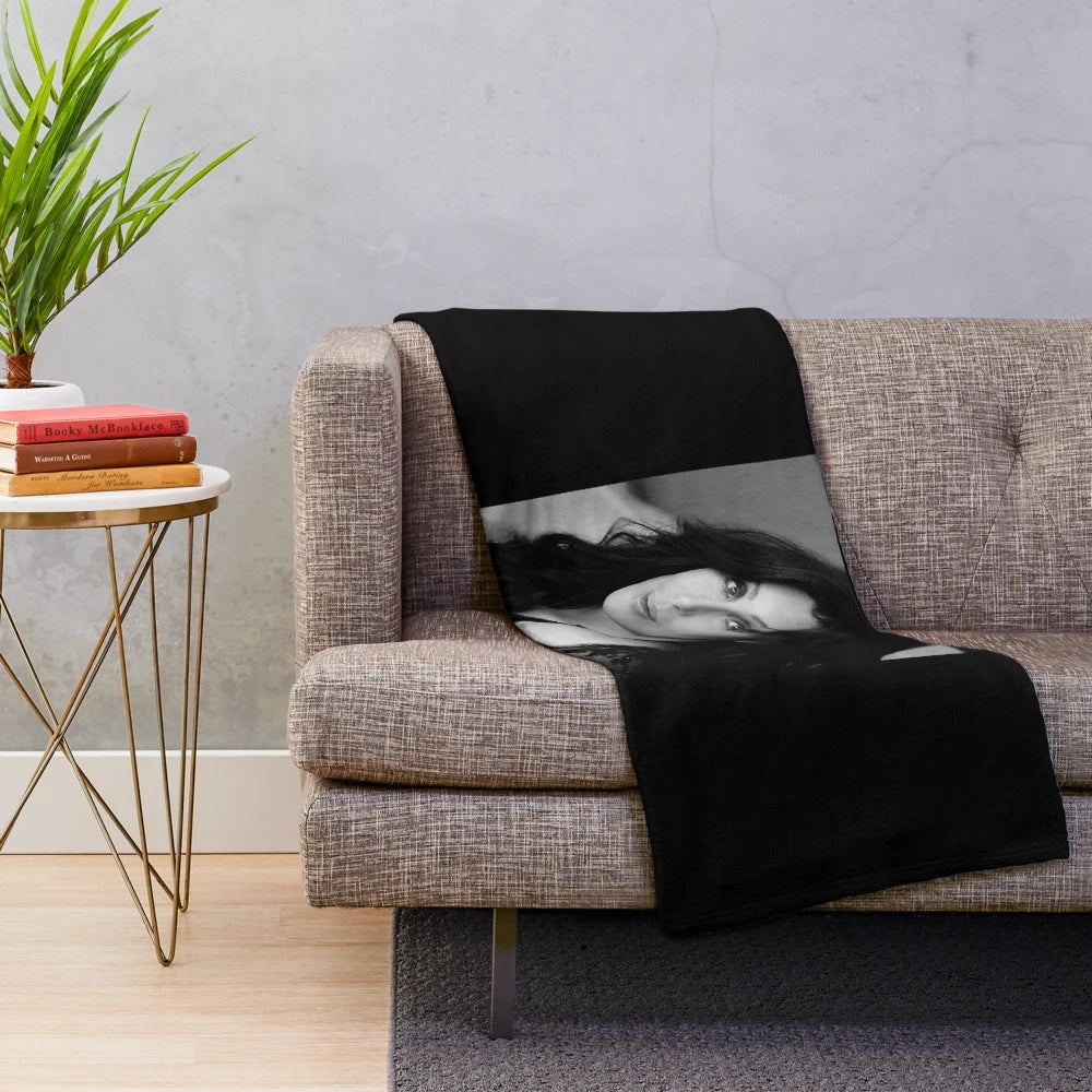Soft and cozy plush blanket featuring the iconic music of Cher, the legendary 90s singer