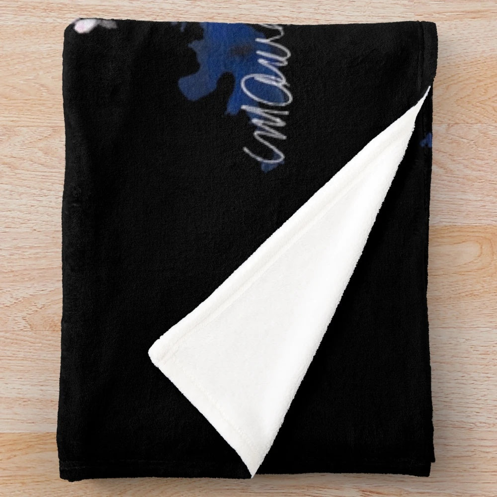 Vintage-inspired plush blanket featuring a pop art portrait of a young Michael Jackson