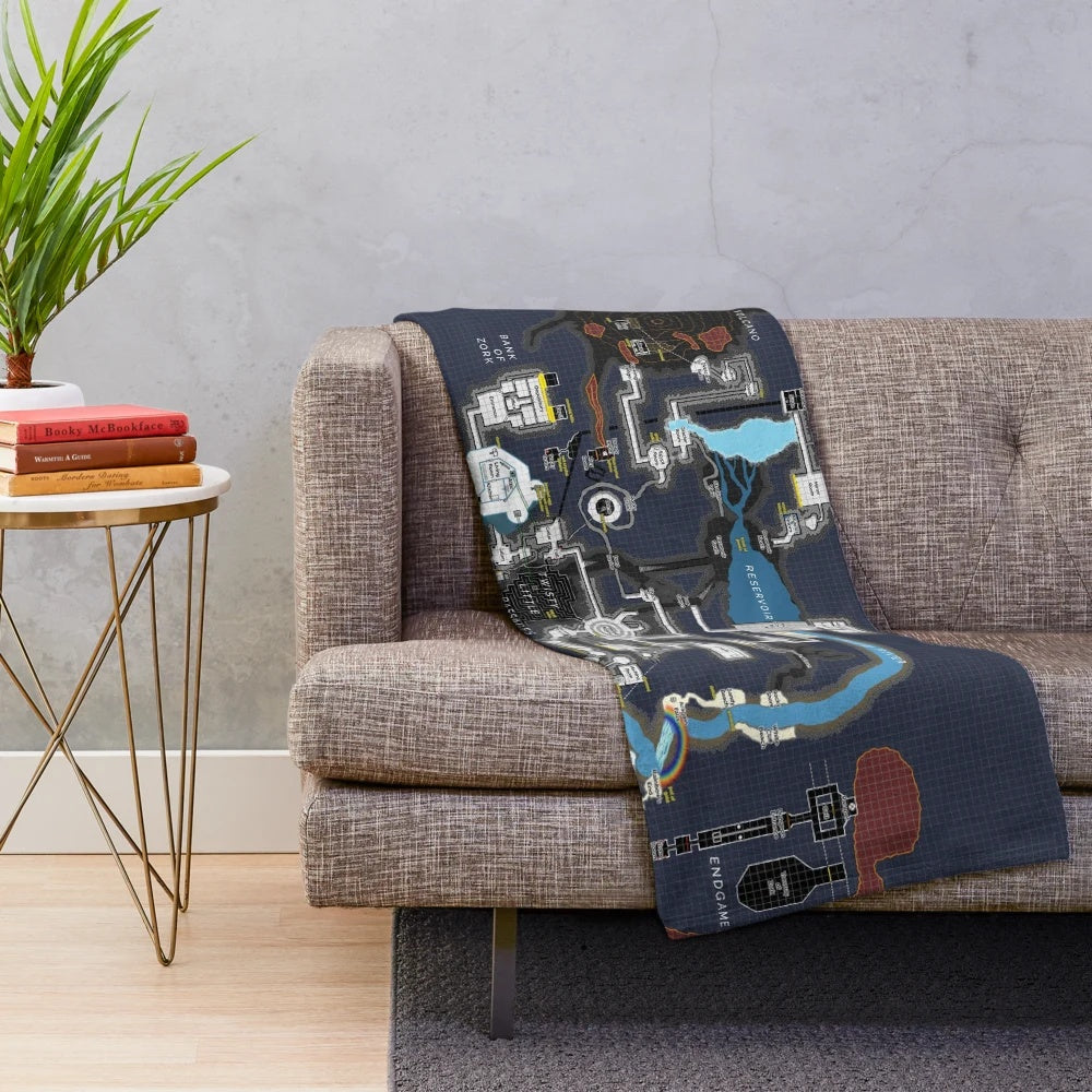 Soft and cozy plush blanket featuring the iconic Zork text adventure game