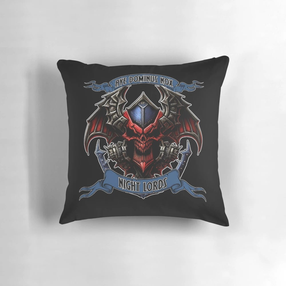 Warhammer 40k Nostramo Essential Kriegshammer Pillow with Scrollwork Design