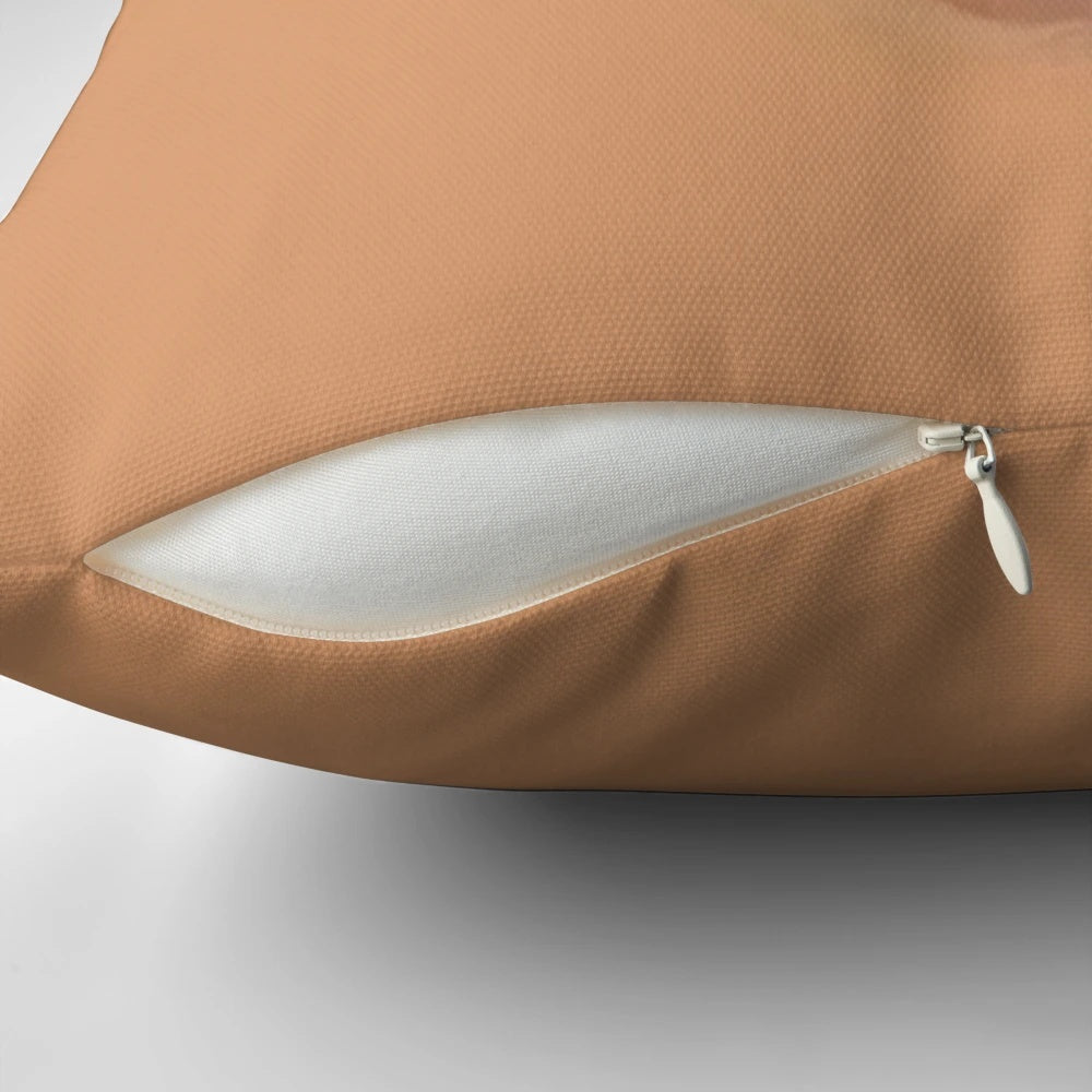 Artistic full-face image of actor Nicolas Cage printed on a soft, comfortable pillow.