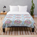 Nurse Plush Blanket with Stethoscope and Lotus Design