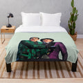 Nygmobblepot inspired plush blanket featuring Ed Nygma and Oswald Cobblepot