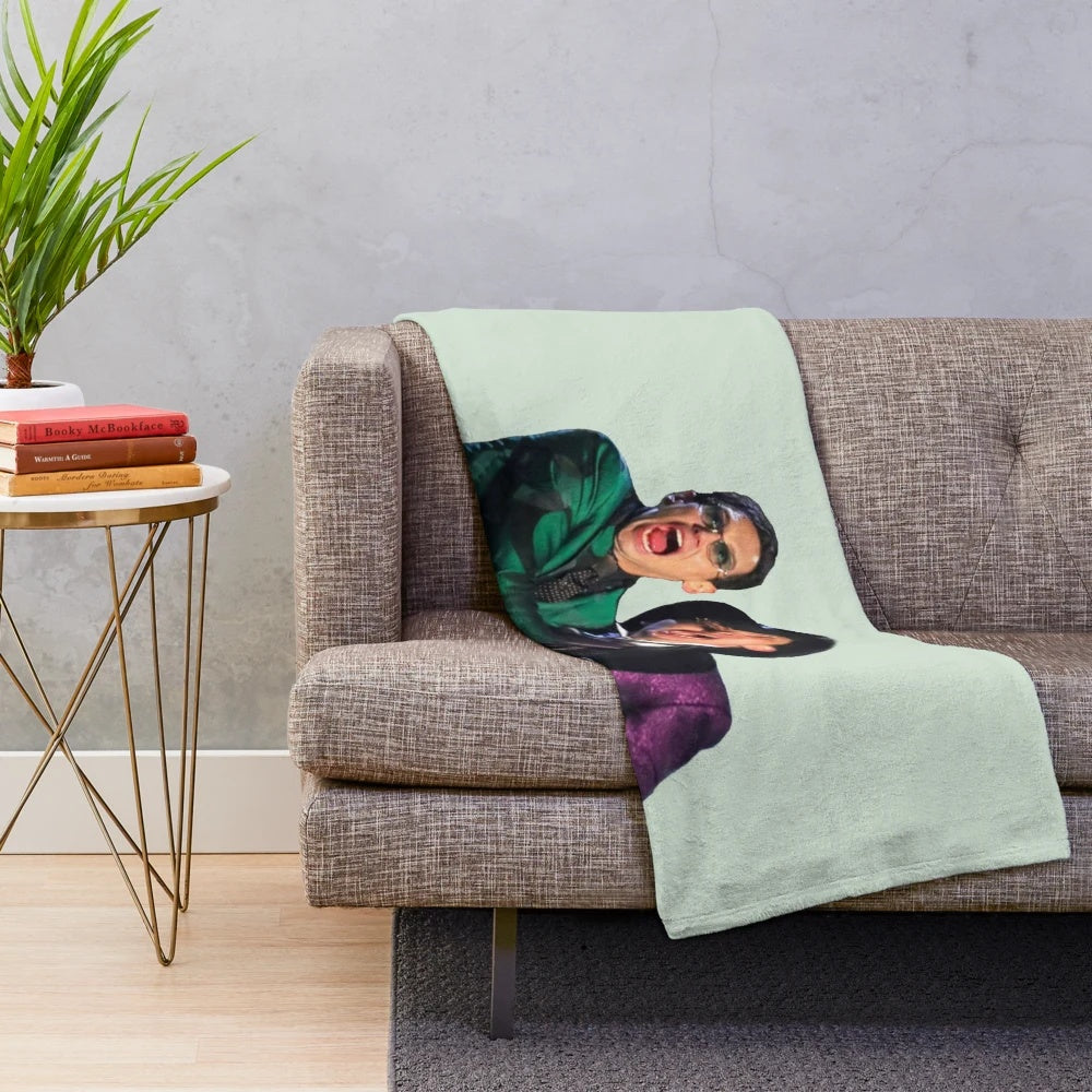 Nygmobblepot inspired plush blanket featuring Ed Nygma and Oswald Cobblepot
