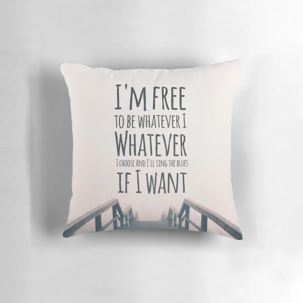 Oasis "Whatever" Lyrics Inspired Pillow