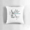 Decorative pillow featuring a "Hello There" quote from the Star Wars franchise, with an illustration of Obi-Wan Kenobi.