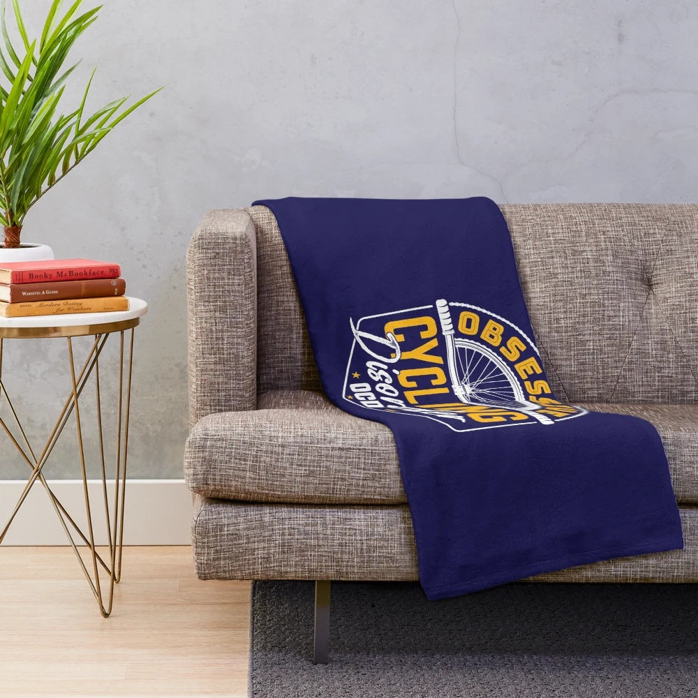 Obsessive Cycling Disorder OCD Plush Blanket