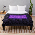Obsidian Nether Portal Plush Blanket inspired by Minecraft