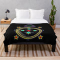 Occult plush blanket with Solomon Circle Goetia design
