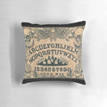 Occult witch board pillow featuring an angel of death design for mystical home decor