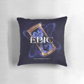 Decorative pillow featuring the heroic journey of Odysseus from the literary work "Epic the Musical"