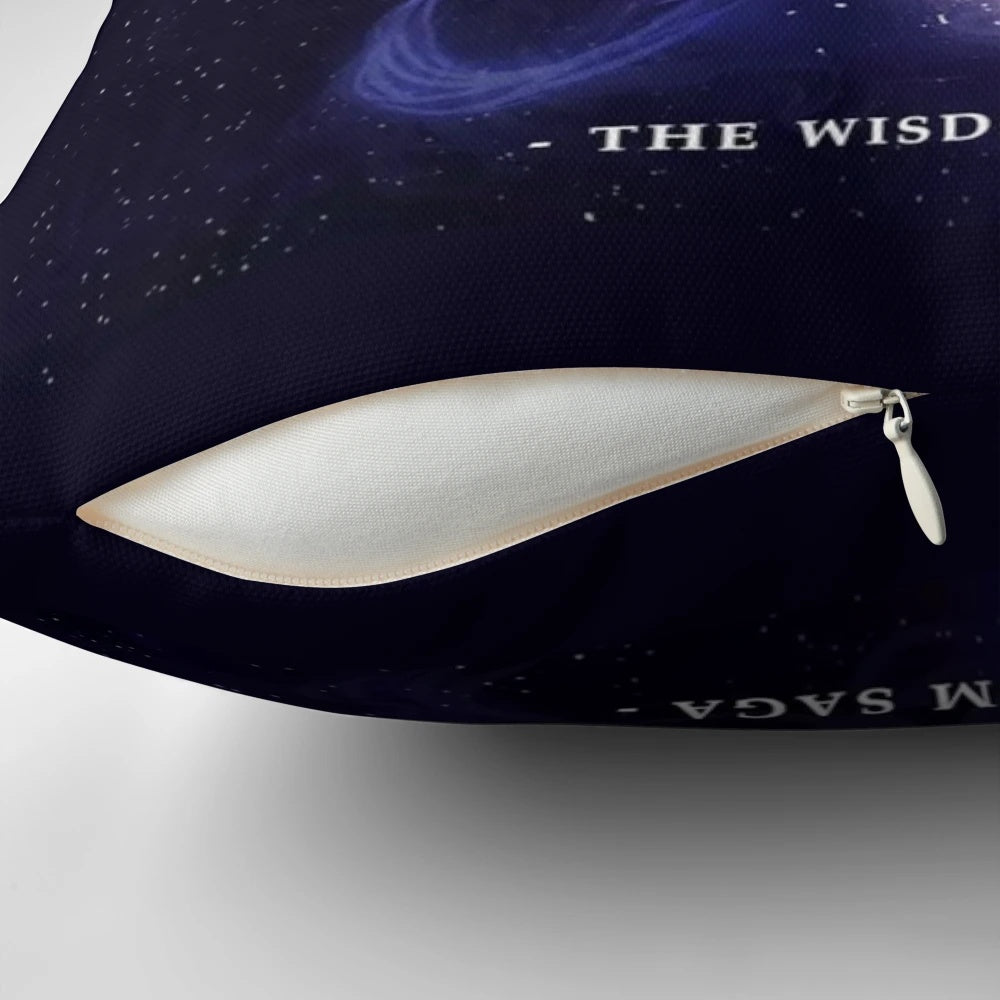 Decorative pillow featuring the heroic journey of Odysseus from the literary work "Epic the Musical"