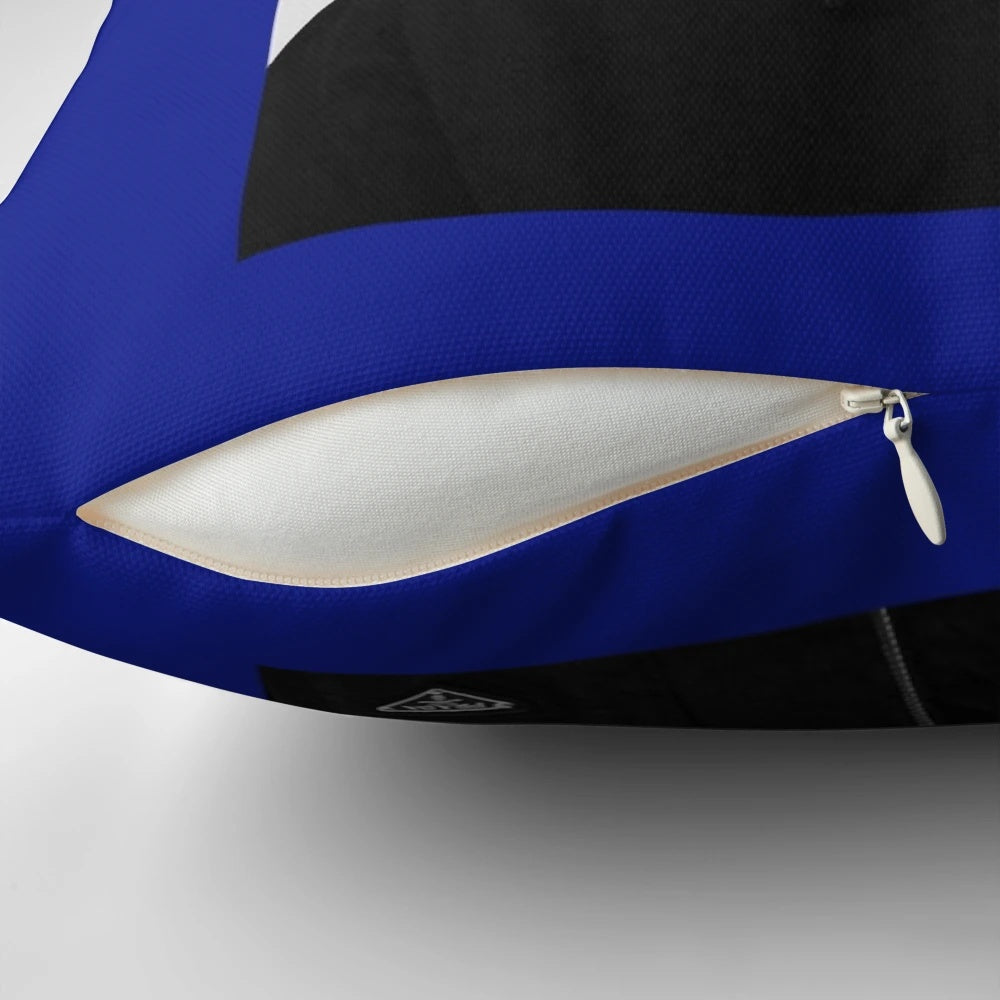 Sam Fender Pillow featuring Hypersonic Missiles album artwork and band logo