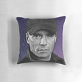 Stargate SG-1 themed throw pillow featuring characters Tealc, Daniel Jackson, Jack O'Neill, and Sam Carter