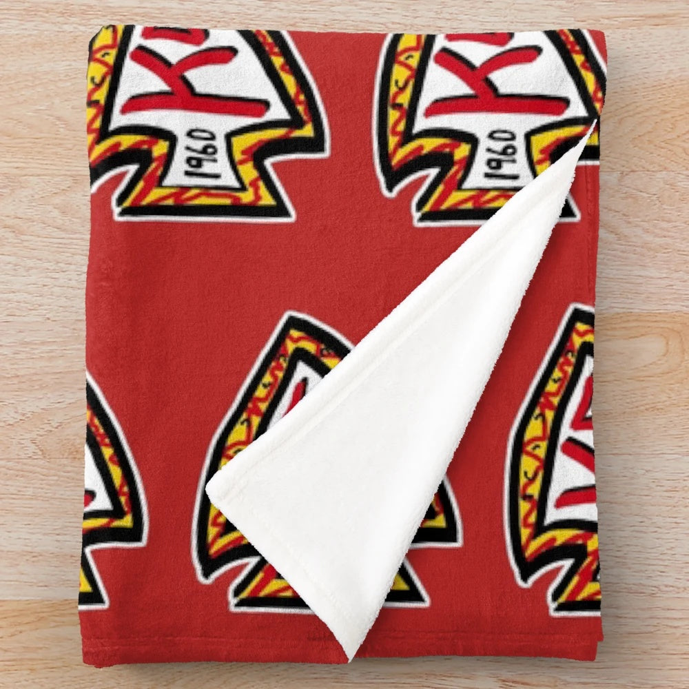 Arrowhead Stadium Plush Blanket with Kansas City Chiefs Design