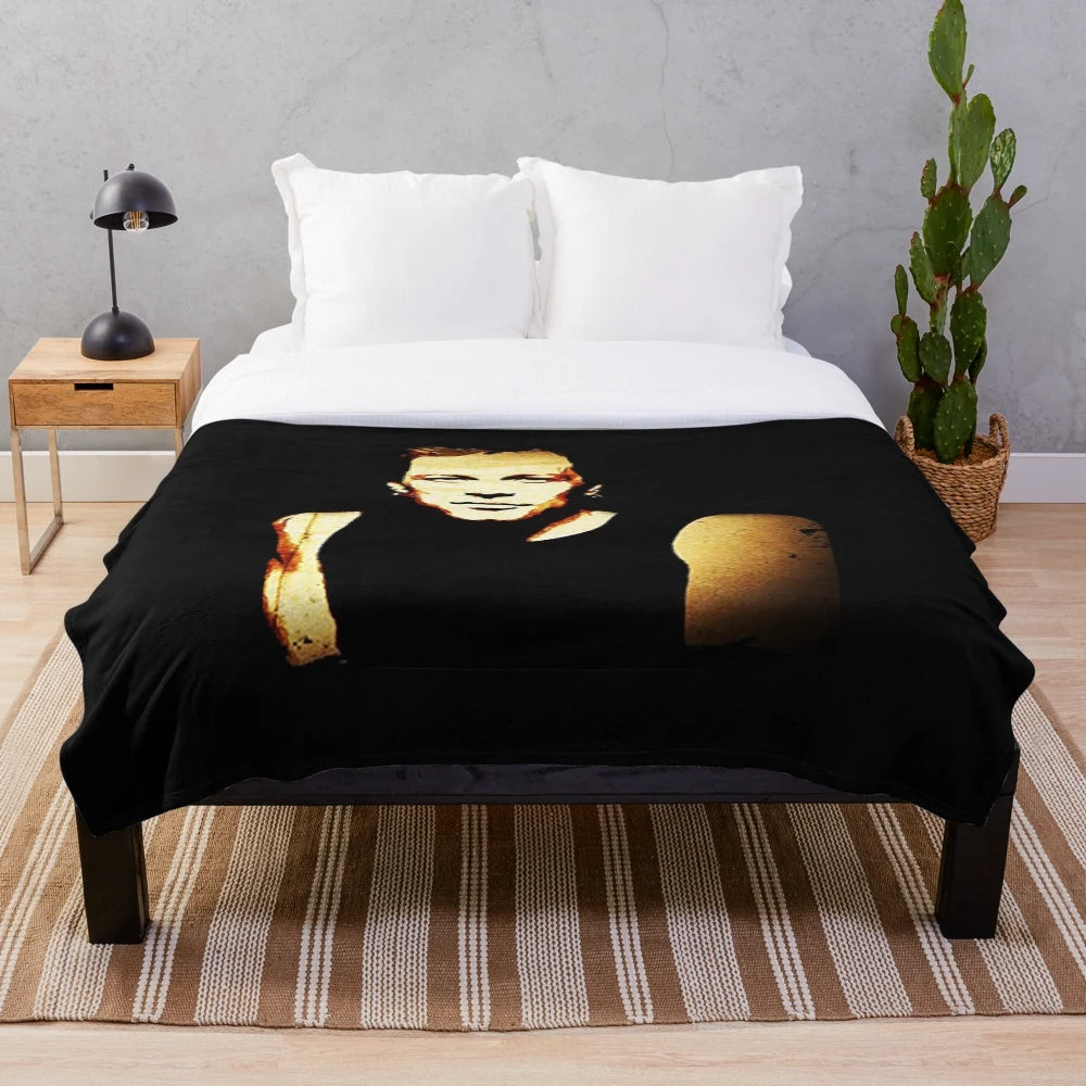 Soft and cozy plush blanket featuring the Bon Jovi rock band logo