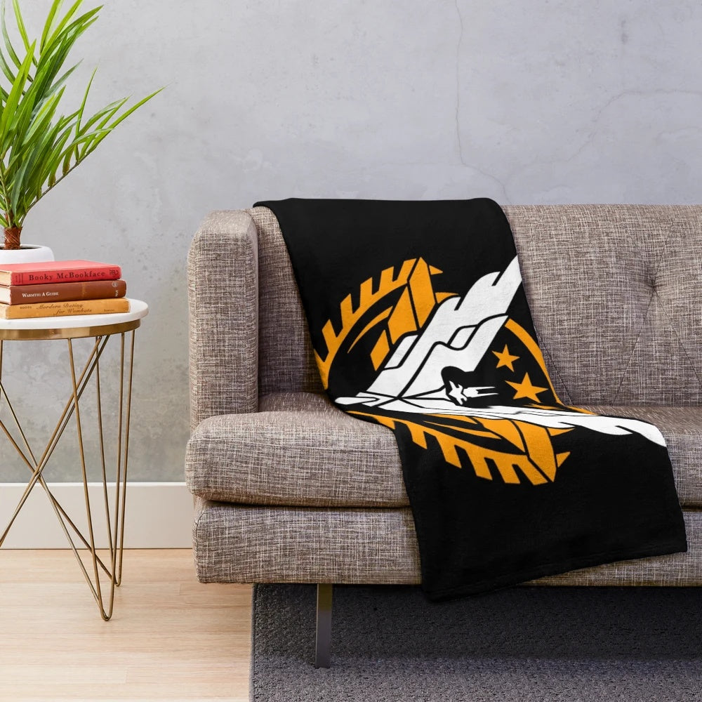 Elite Dangerous inspired plush blanket with triple elite design