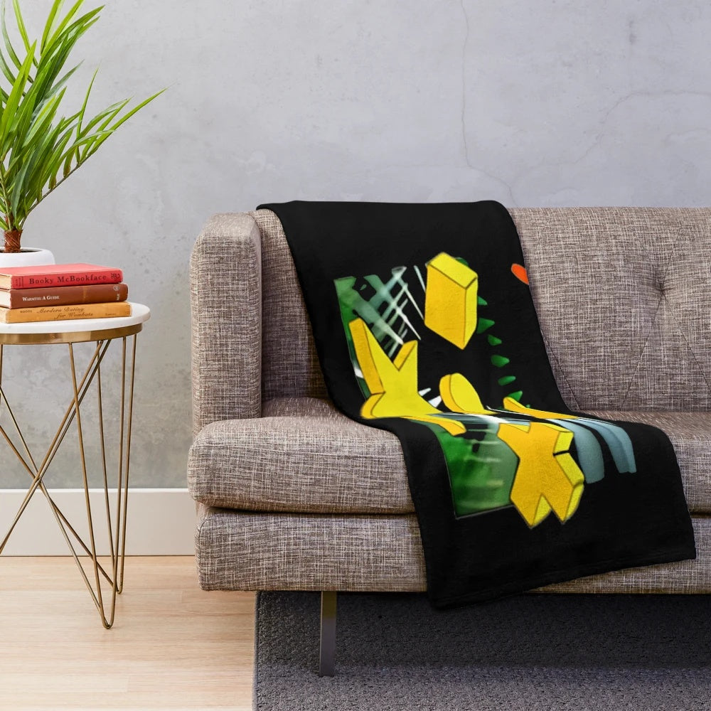 Genesis Band Plush Blanket with Band Logo and Artwork