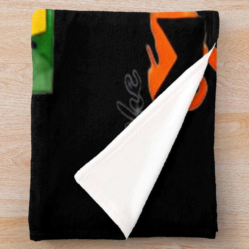Genesis Band Plush Blanket with Band Logo and Artwork