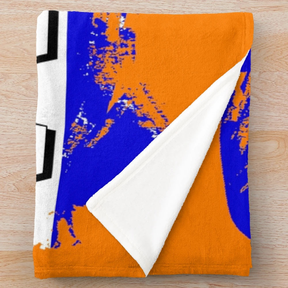 Glasgow Rangers Plush Blanket with Tartan Design