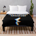 Hollywood Undead inspired plush blanket with glitched design
