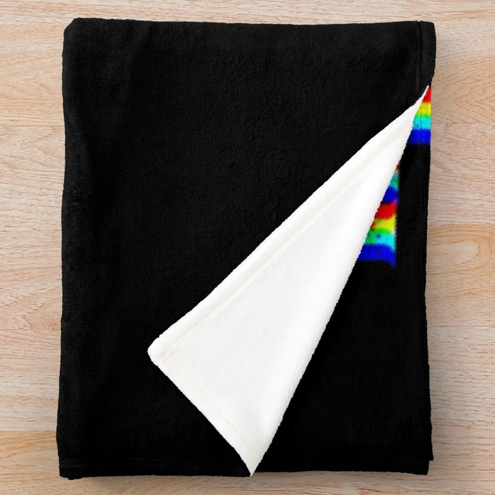 Hollywood Undead inspired plush blanket with glitched design