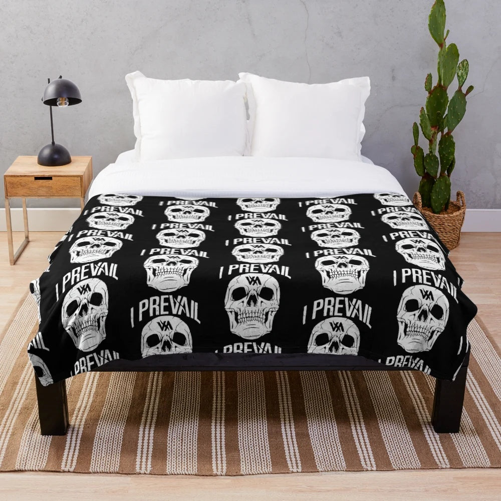 I Prevail band themed plush blanket