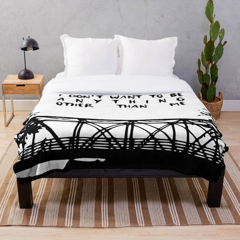 One Tree Hill inspired plush blanket featuring the iconic bridge from the show