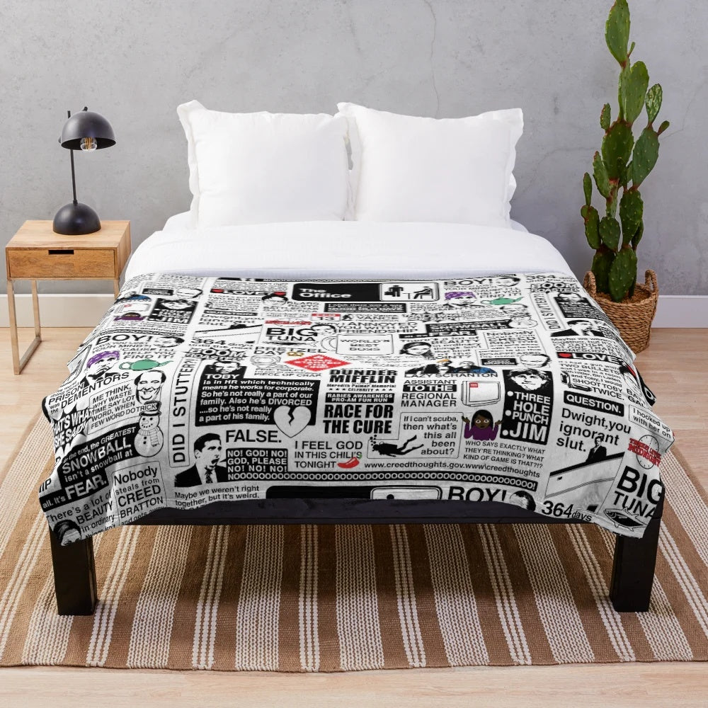 The Office Quotes Plush Blanket