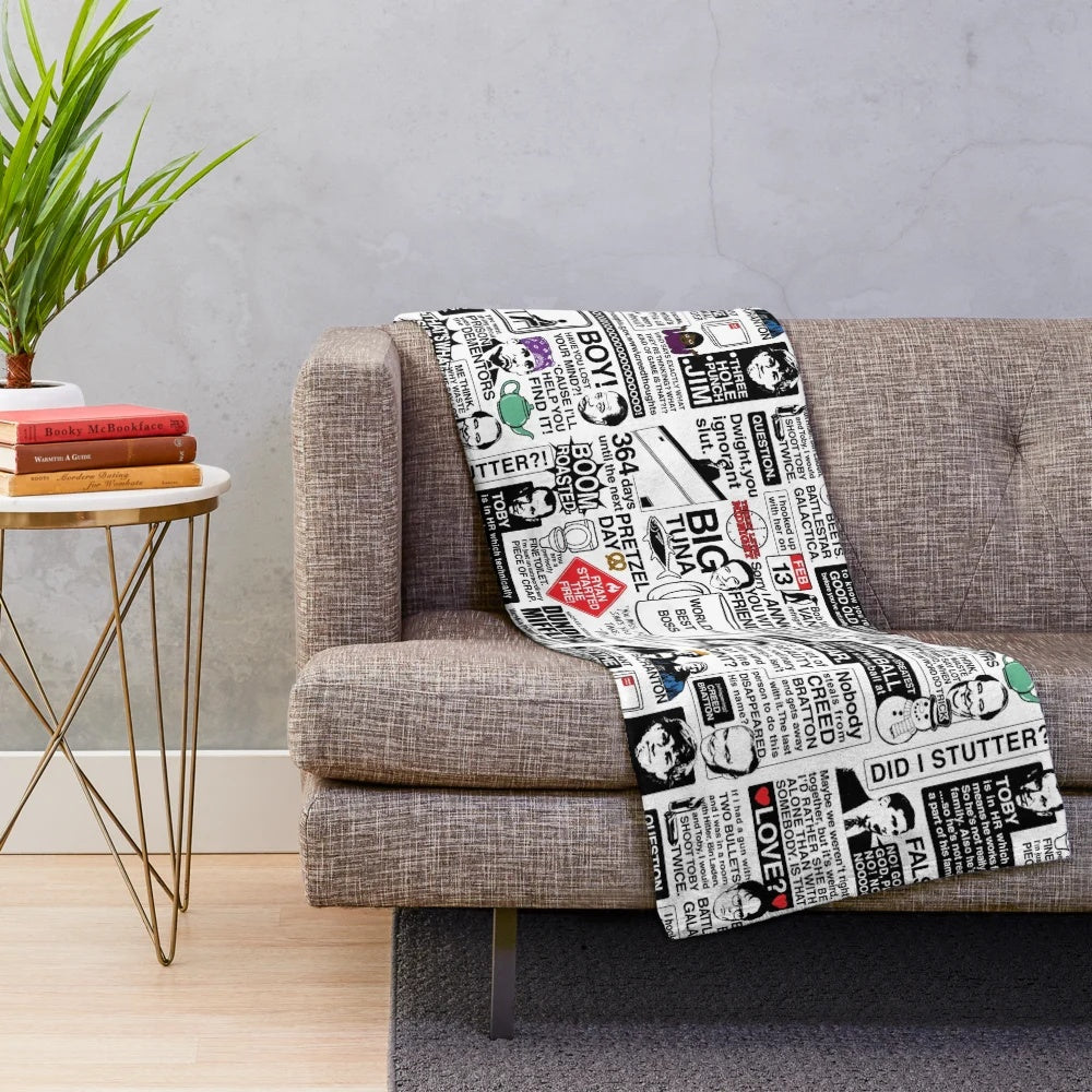 The Office Quotes Plush Blanket