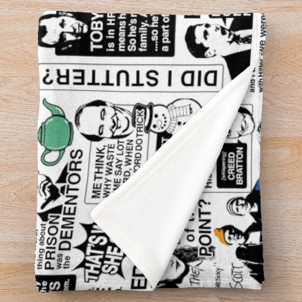 The Office Quotes Plush Blanket