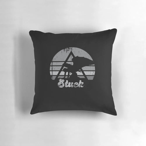 Retro-style 30 Seconds to Mars throw pillow with the band's logo and imagery