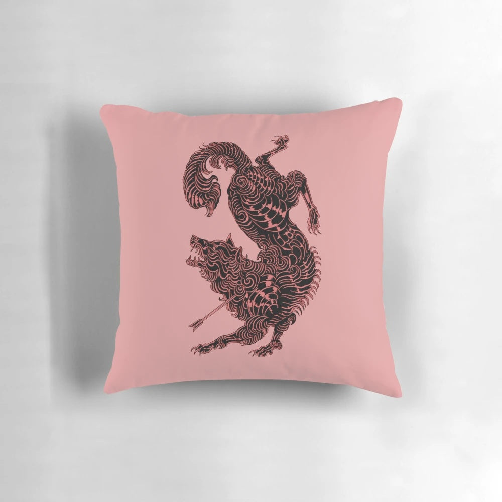 Officially Licensed ACOTAR Wolf Pillow featuring the iconic Book 1 cover art