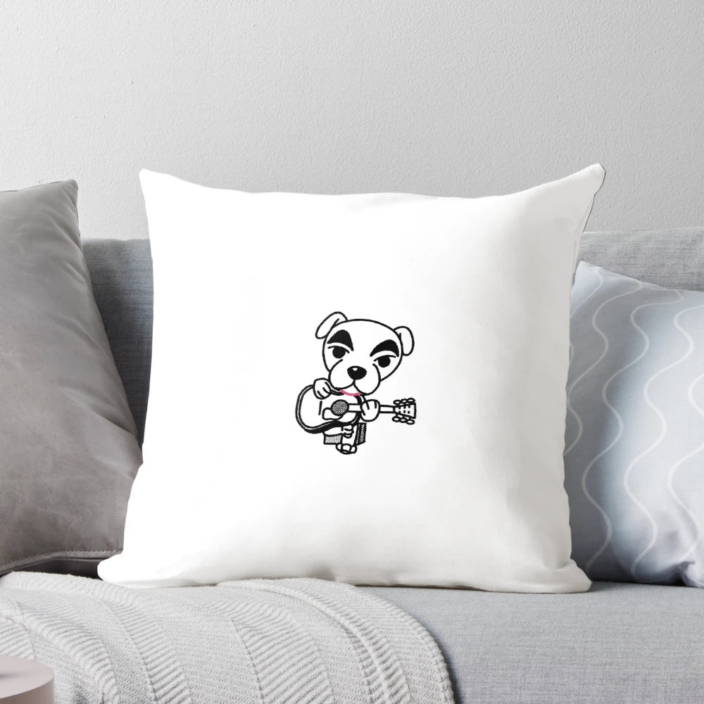 An officially licensed Animal Crossing KK Slider plush pillow