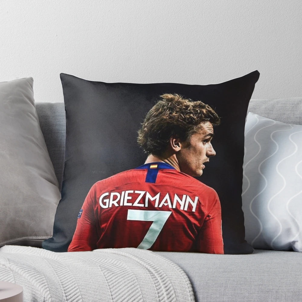 Antoine Griezmann football player pillow with his jersey number 7