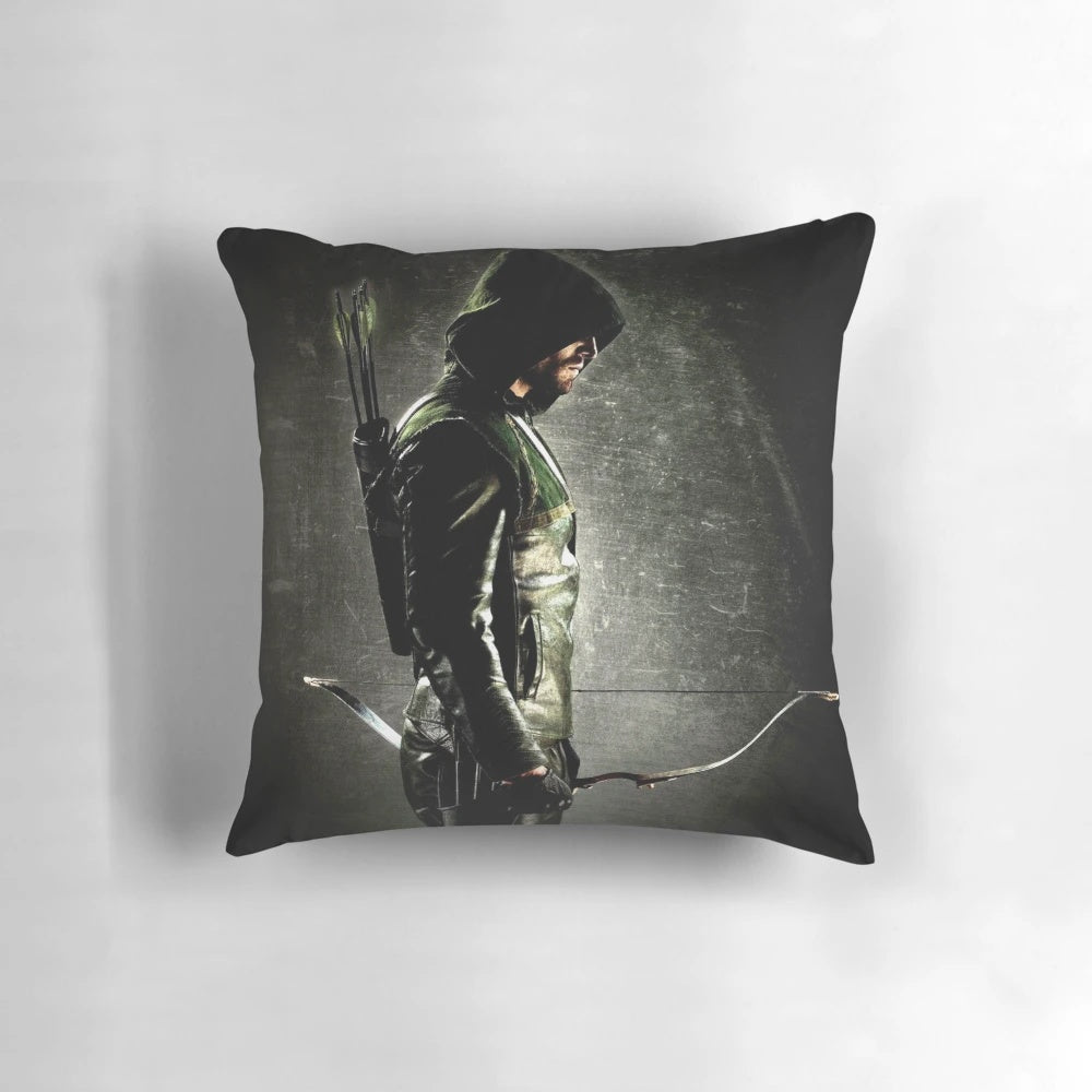 Arrow TV show pillow with Oliver Queen and Stephen Amell
