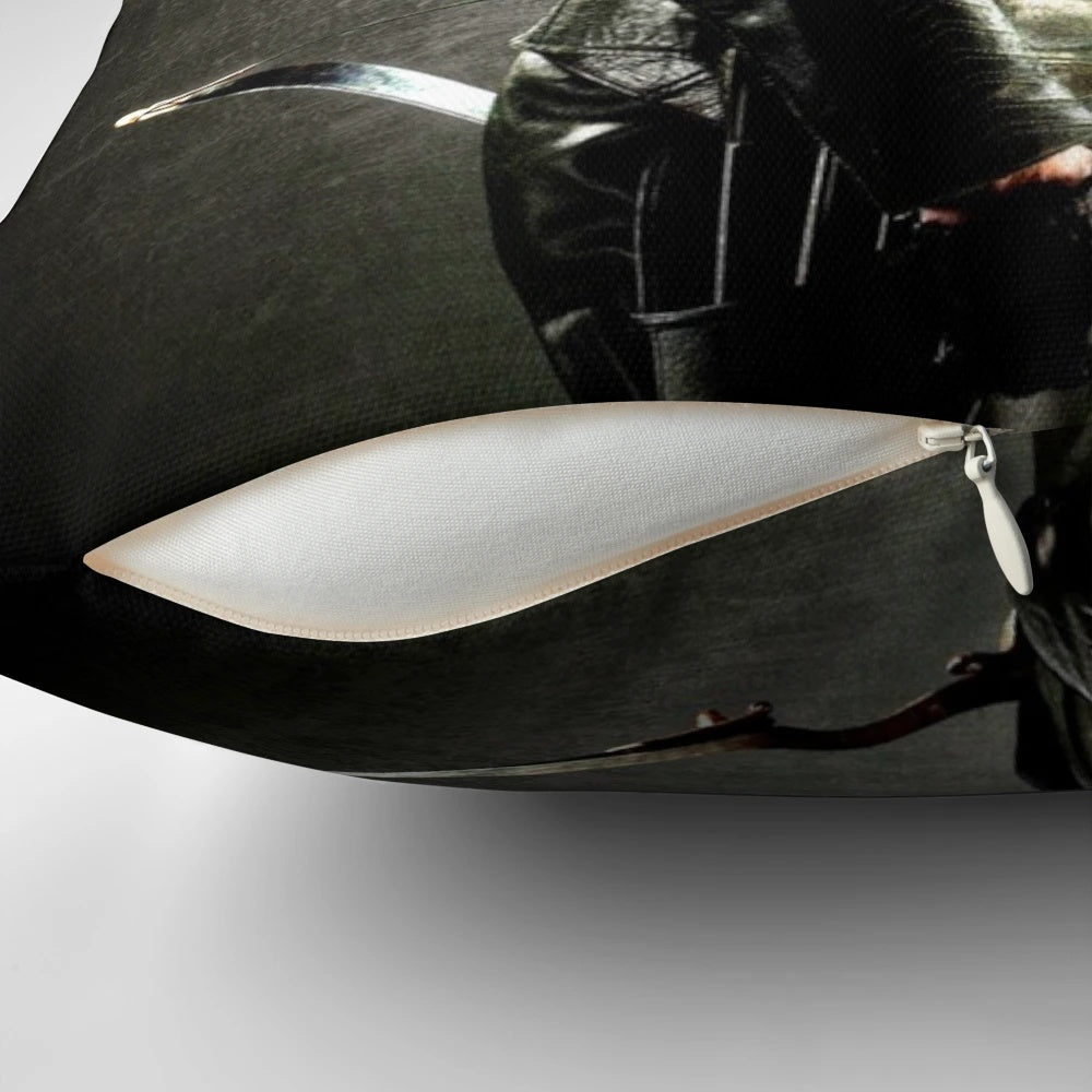 Arrow TV show pillow with Oliver Queen and Stephen Amell