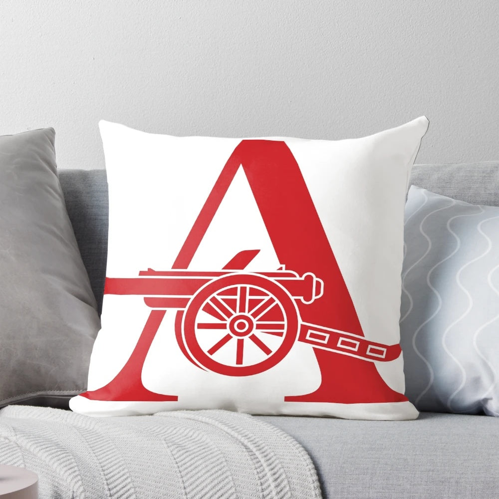 Arsenal FC Cannon Emblem Pillow - Premier League Soccer Decor
