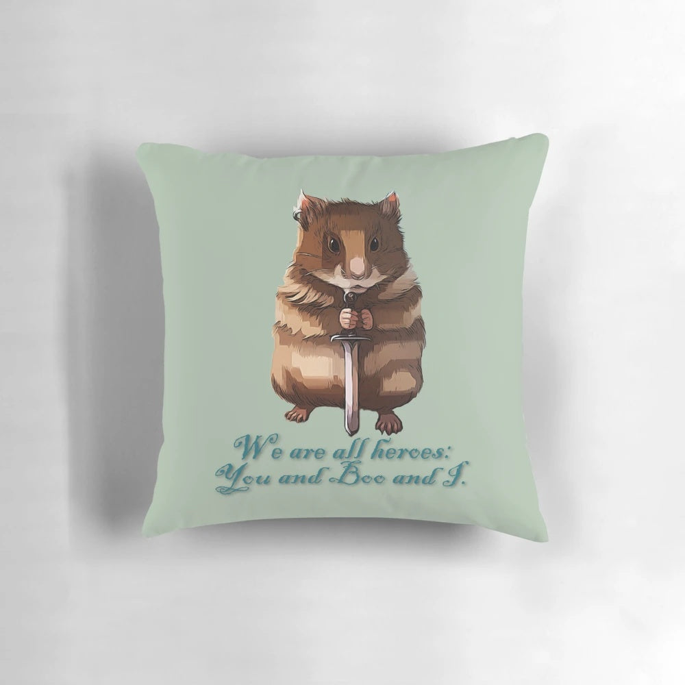 Officially licensed Baldur's Gate Boo hamster plush pillow, featuring the iconic mascot from the classic roleplaying game