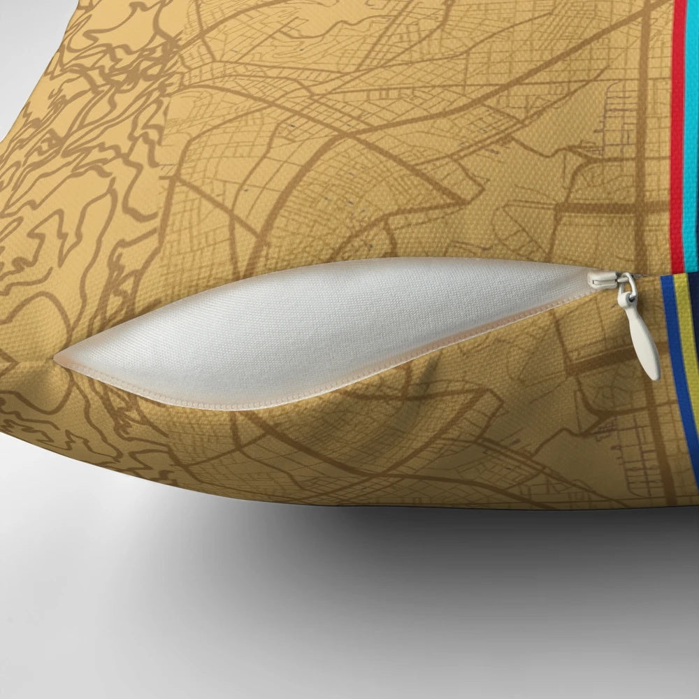Barca 2022-23 Away Pillow featuring the official Barcelona FC away jersey design