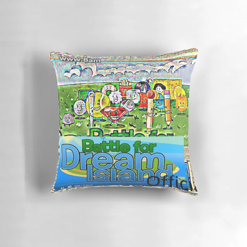 BFDI inspired pillow featuring characters from the popular Battle for Dream Island series