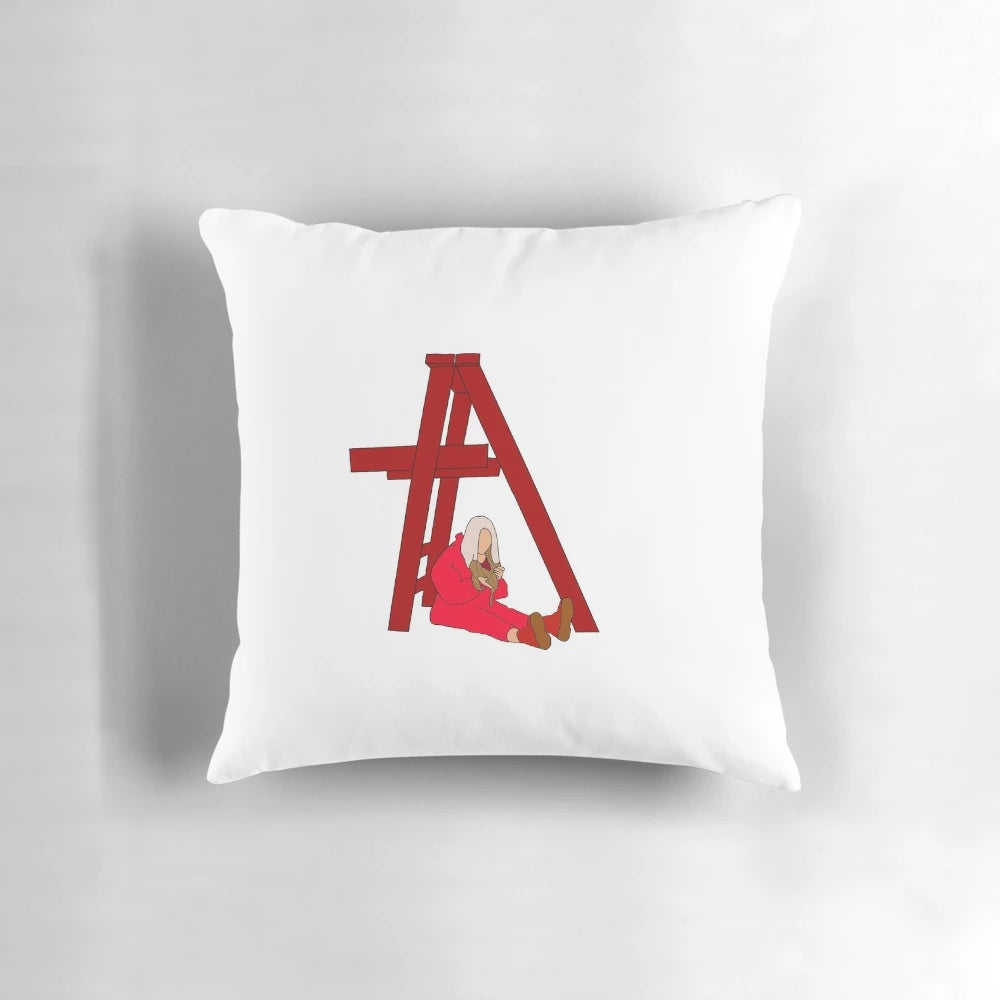 Billie Eilish Decorative Pillow featuring the popular music artist's portrait