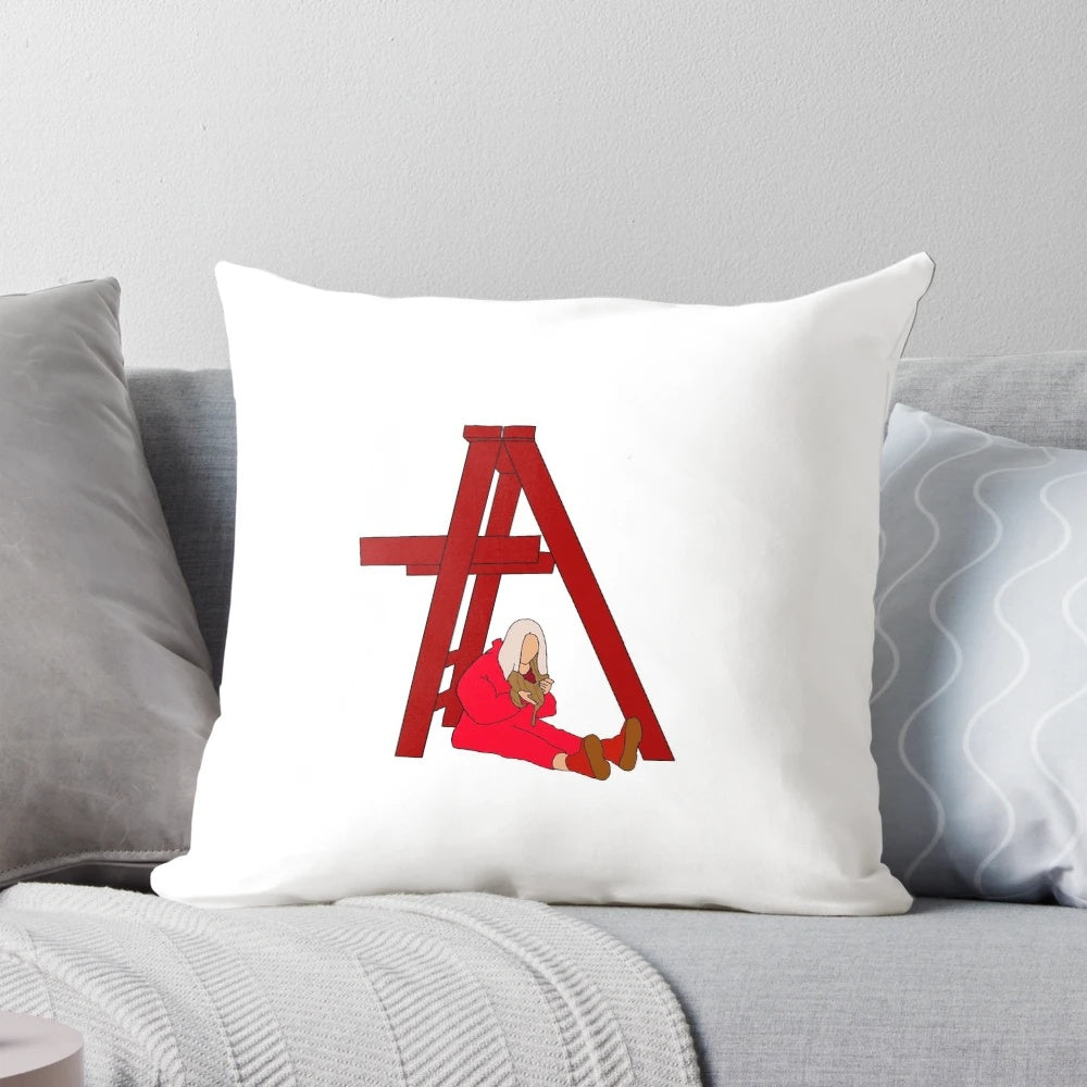Billie Eilish Decorative Pillow featuring the popular music artist's portrait