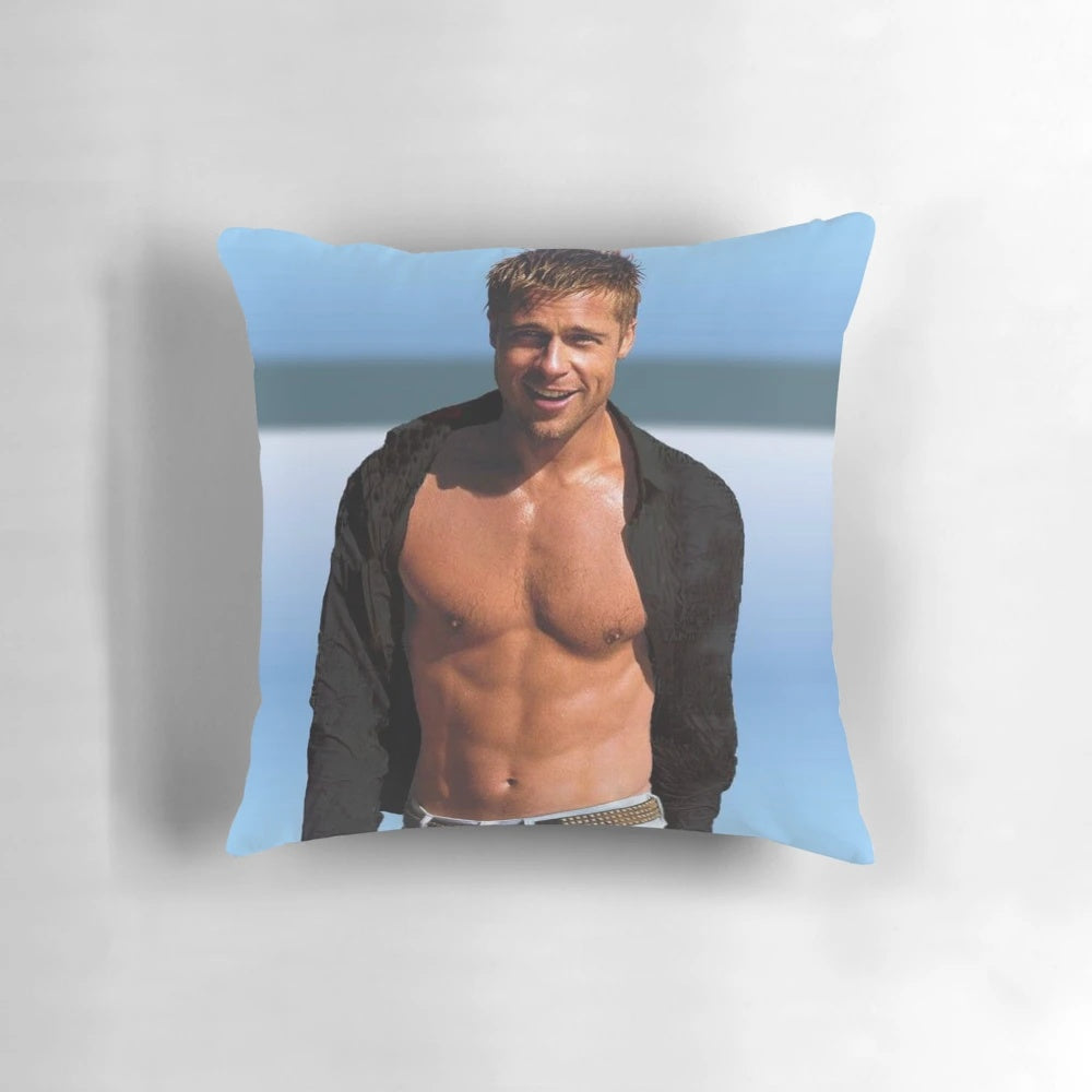 Plush Brad Pitt Pillow for Fans and Collectors