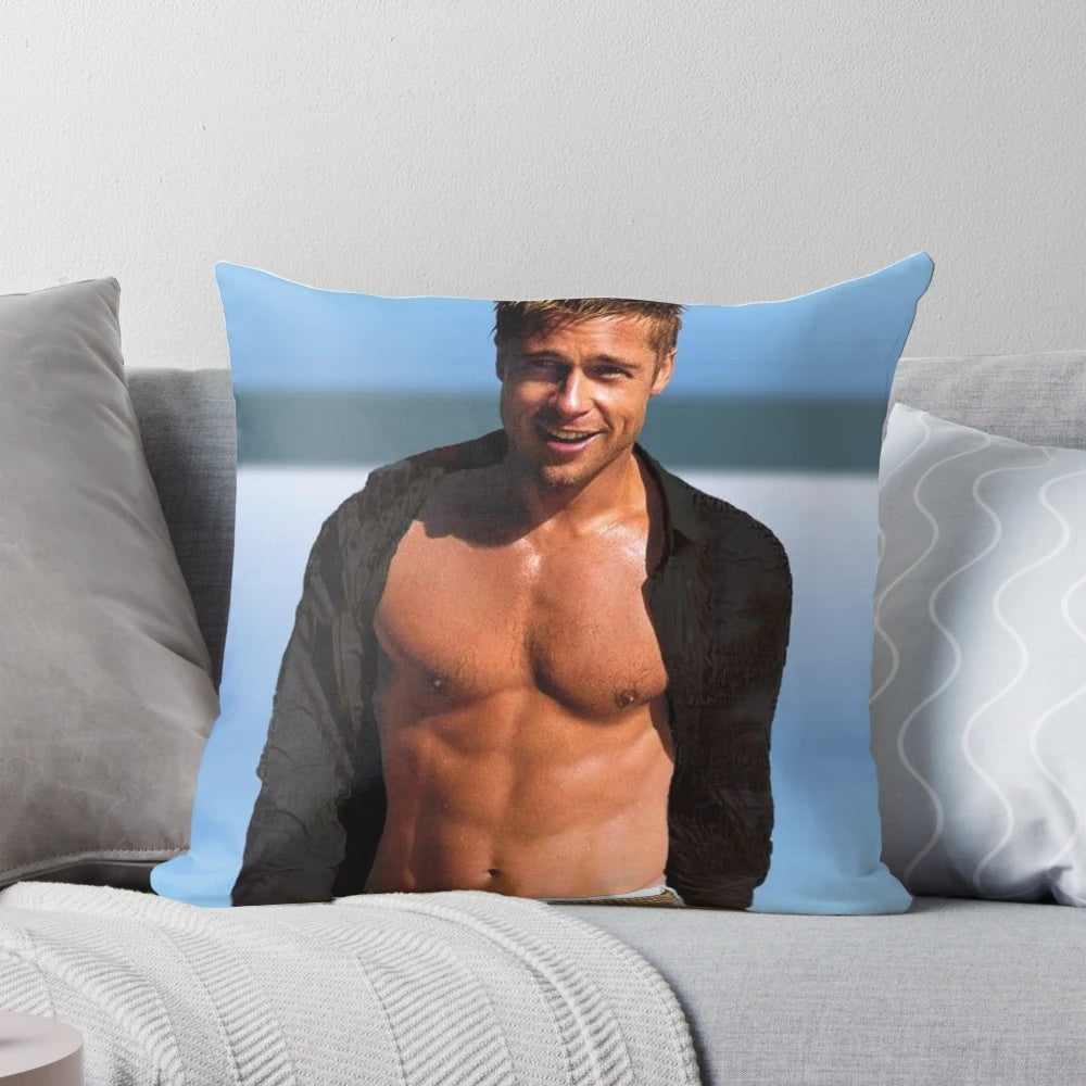 Plush Brad Pitt Pillow for Fans and Collectors
