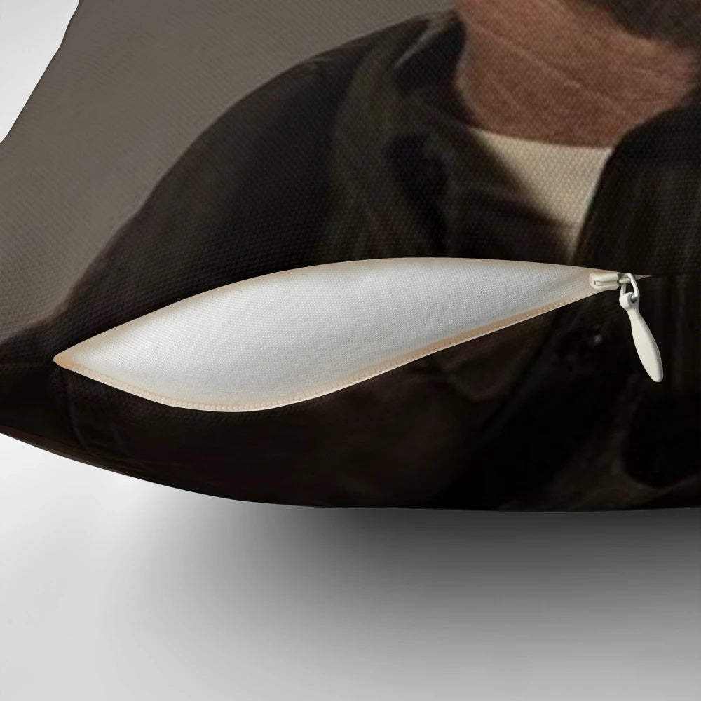 Soft, plush pillow featuring the iconic image of Walter White as Heisenberg from the hit TV series Breaking Bad.