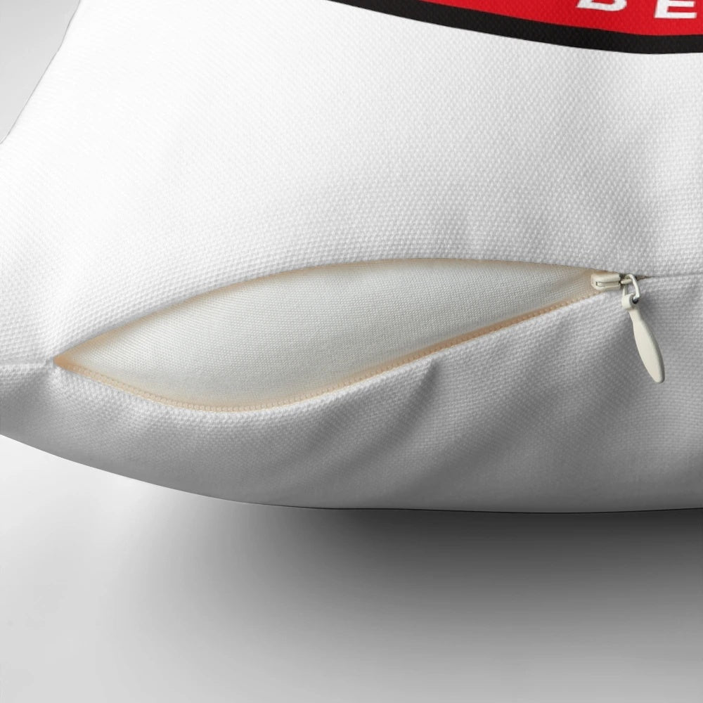 Brentford FC Pillow featuring the iconic Brentford Bees logo and colors