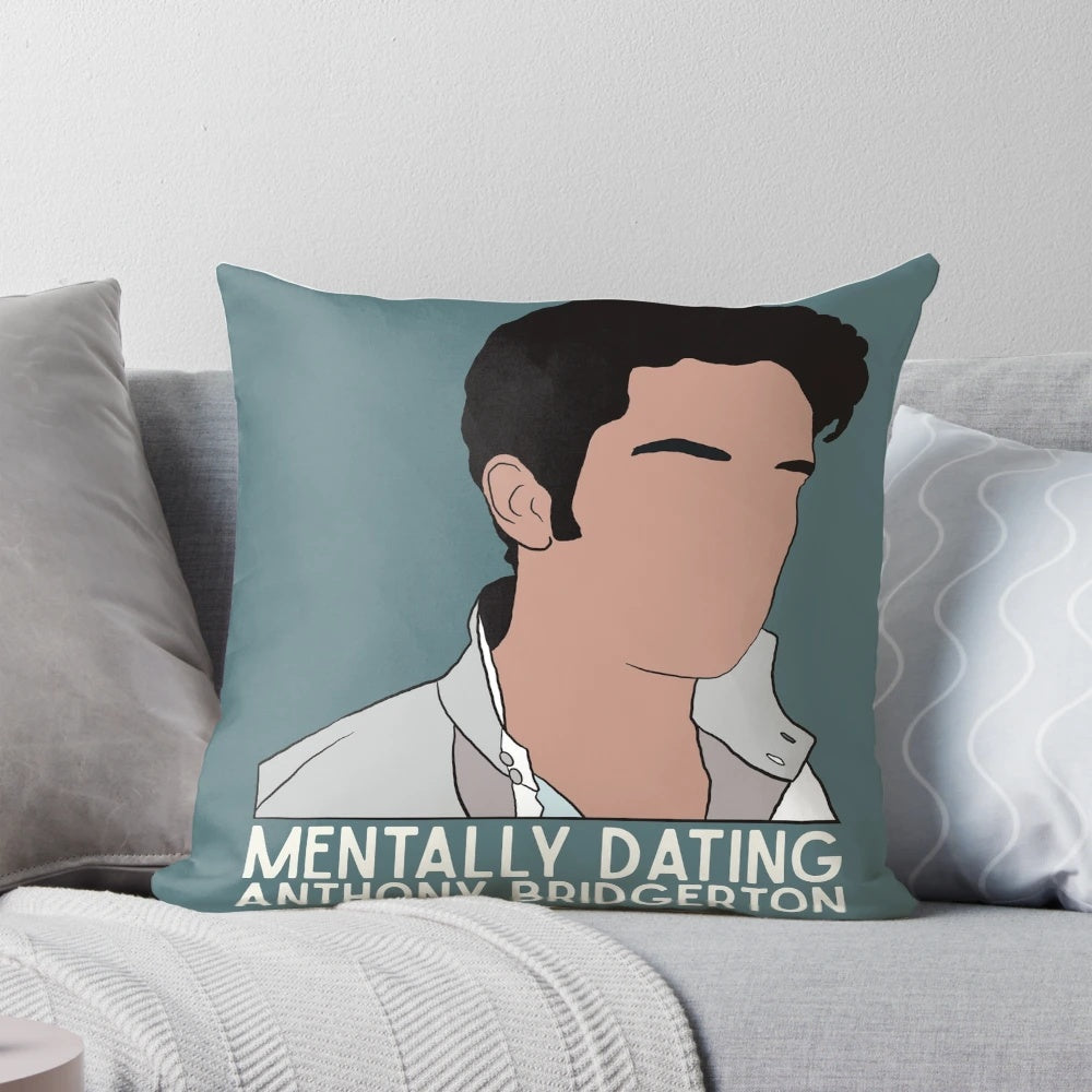 Plush pillow featuring Anthony Bridgerton from the hit Netflix series Bridgerton