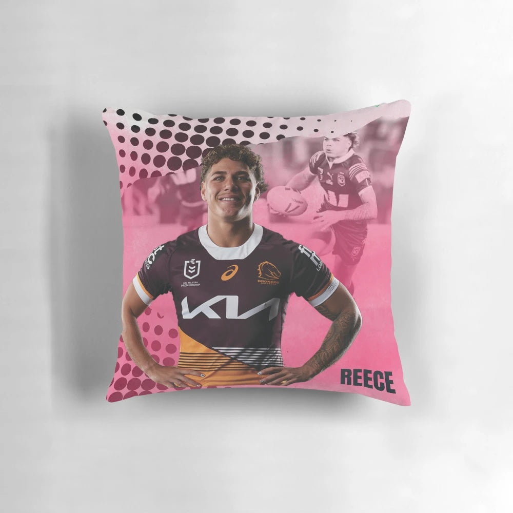 Brisbane Broncos Reece Walsh NRL Player Pillow