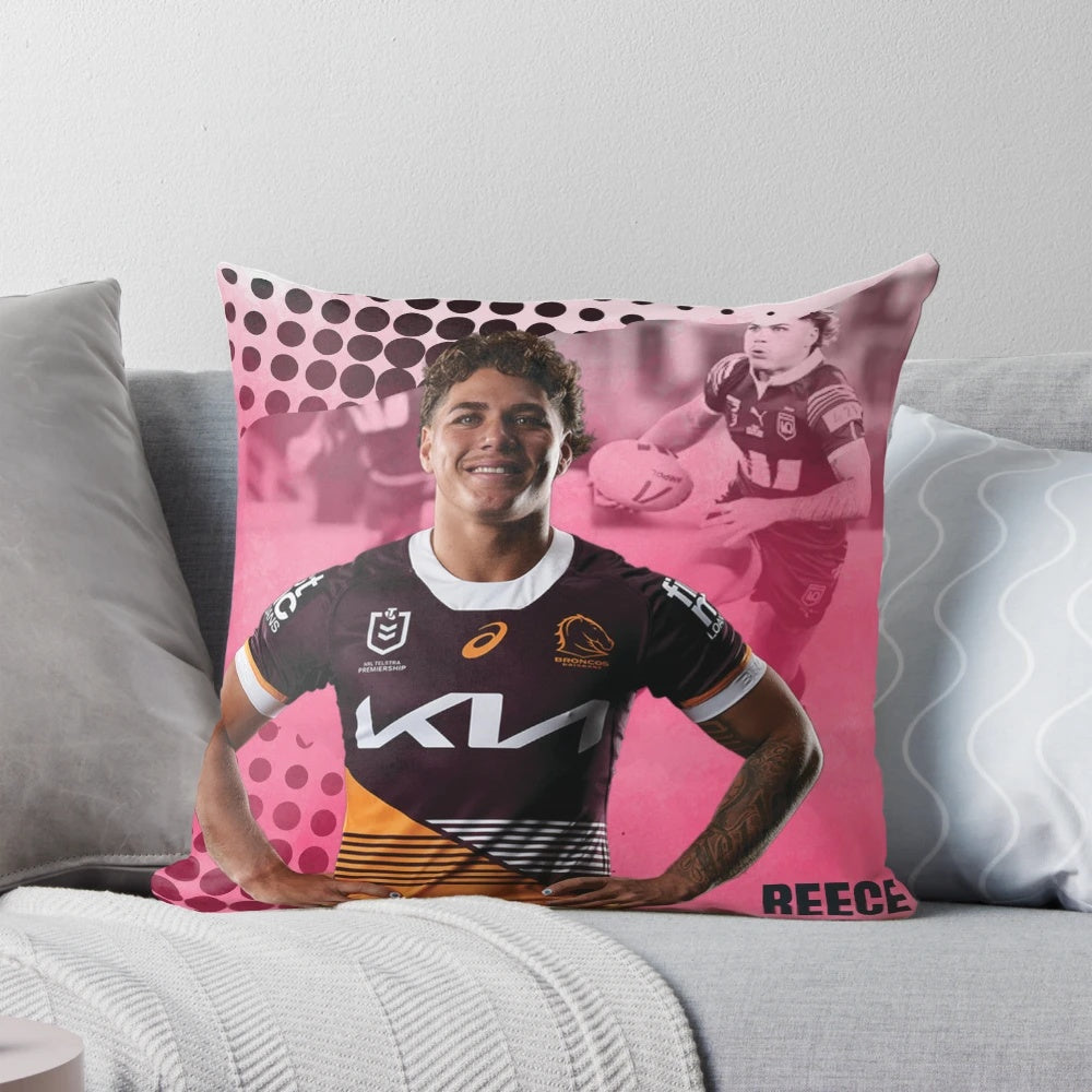 Brisbane Broncos Reece Walsh NRL Player Pillow